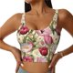 thumbnail image 1 of Fotbe Tulips Flowers Sujetador Deportivo Largo sin Aros para Mujer con Almohadillas y Soporte Medio, Transpirable y Absorbente, Camiseta Tipo Chaleco o Tank Top-XX-Large, 1 of 8