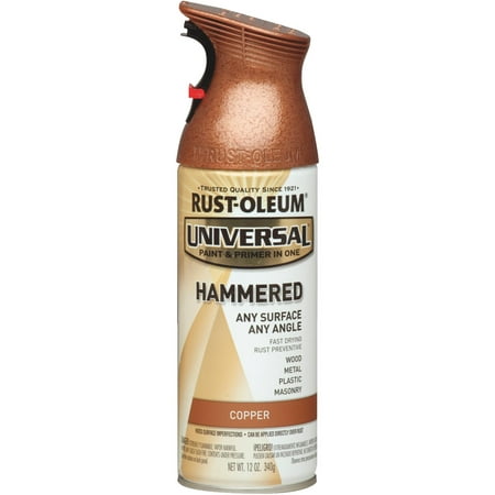 (3 Pack) Rust-Oleum Universal All Surface Hammered Copper Spray Paint and Primer in 1, 12