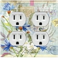 thumbnail image 1 of Metal Light Switch Plate Cover Floral Nature Postcard Newspaper Damask FLW091, 1 of 13