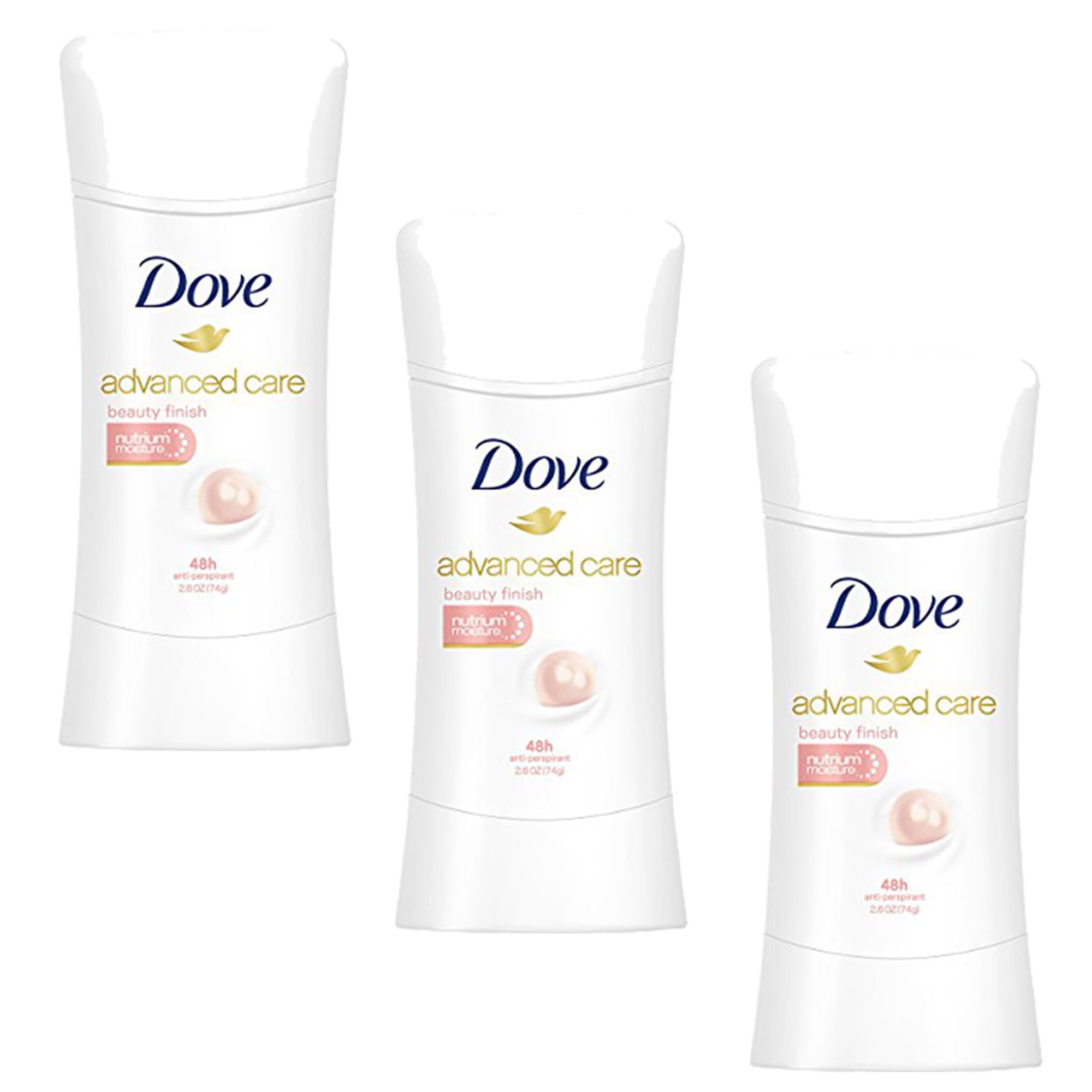 Pack of (3) Dove Care Antiperspirant Beauty Finish 2.60 Ounces - Walmart.com