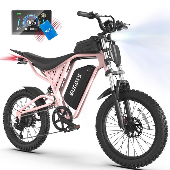 23" 750W Electric Bike for Adults, 52V 25Ah Electric Mountain Bike for Adults, 3.0 Fat Tire Ebike, Max.28mph & 90 Miles, LCD with NFC Unlock, Hydraulic Disc Brakes, UL2849