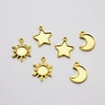 thumbnail image 5 of 30pcs Metal Frame Star Moon Sun Pendant Open Bezel Setting Cabochon UV Resin Charm Jewelry Making Casting Craft DIY, 5 of 6
