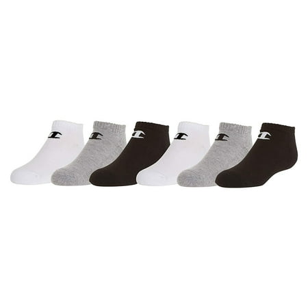

Champion Kids 6-Pack Socks in Quarter or Low Cut LowCut_Asstorted 5-7