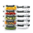 thumbnail image 1 of Recipientes de vidrio para preparación de comidas Cuiselect, paquete de 10, 650 ml con tapas, 1 of 7