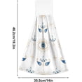 thumbnail image 3 of GZHJMY Magic Evil Eye Hanging Tie Towels Set of 2, Soft Absorbent Kitchen Hand Towels with Hanging Loops for Kitchen Bathroom Farmhouse Home Decor, 18.2 x 14 Inch Wash Cloths, 3 of 7