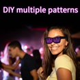 thumbnail image 3 of Pretty Comy DIY Magic Bluetooth Led Party Glasses Shield Luminous Glasses USB Charge Multi-lingual Quick Flash Led Bluetooth Light Glasses, 3 of 6