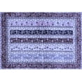 thumbnail image 1 of Ahgly Company Indoor Rectangle Abstract Blue Modern Area Rugs, 7' x 10', 1 of 4