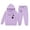 Purple, variant on WAYUTE Girls 2 Piece Hooded Tracksuit Cute Cartoon Print Sweatshirts and Pants for Toddler Kids Fall Outfits Fashion Clothing Set Casual Outdoor,Purple,Size 8-9 Y