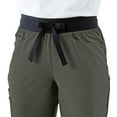 thumbnail image 2 of ave. Coastal Women's Seven Pocket Bootcut Scrub Pant in Olive, 4XL, 2 of 6