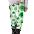 thumbnail image 4 of Pantalones largos para niñas con estampado del Día de San Patricio, mallas suaves y elásticas de cintura alta., 4 of 7