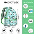 thumbnail image 6 of Panda Themed School Backpack - Durable & Water-Resistant for College Students, Roomy Compartments for Books, Laptop Sleeve, Fashionable Panda Print Design, 6 of 6