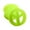 Yellow, variant on Pair of UV Glow Silicone Peace Sign Ear Plugs Tunnels Gauges