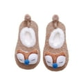 thumbnail image 2 of Tao Tao Cute Fox Baby Plush Sock Shoes, Winter Warm Newborn Infant Crib Shoes Non-Slip Shoes, First Pair of Toddler Shoes For Infants Khaki 3 Years, 2 of 2