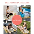 thumbnail image 7 of Sunflower Gnomes Yoga Towel for Hot Yoga Non Slip, Yellow Sunflower Vintage Leaves Bee Yoga Mat Towel Absorbent Yoga Sweat Towels Microfiber Hot Yoga Blanket for Bikram Pilates 26"x74", 7 of 7