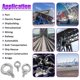 thumbnail image 5 of Paquete de 10 pernos de ojo M8*13 de acero inoxidable 304 para uso marino y diversos equipos de elevación de ingeniería., 5 of 5