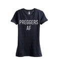 thumbnail image 1 of Thread Tank Preggers AF Women's Fashion Relaxed Crewneck T-Shirt Tee Heather Navy 2X-Large, 1 of 1