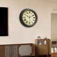 thumbnail image 5 of ZMKIAG Retro Silent Round Classic Clock with a Hook, Easy to Hang Battery Operated, Non Ticking Retro Wall Clock, Easy to Read for Living Room, Bedroom, School, Home Decor, 5 of 9