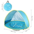 thumbnail image 6 of Baby Beach Tent with Pool,2021 Upgrade Easy Fold Up & Pop Up Unique Ocean World Baby Tent,50+ UPF UV Protection Outdoor Tent for Aged 3-48 Months Baby Kids Parks Beach Shade (Blue), 6 of 7
