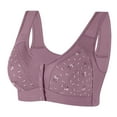 thumbnail image 2 of Yijfswar Front Close Wireless Bras for Women, Thin Cup Bralette, Comfortable Snap Closing Bras No Underwire Tshirt Bra for Senior, 2 of 3