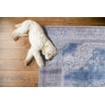 thumbnail image 3 of GLN Rugs Akhira Indoor, Machine Washable Area Rug 2'6"x7' Turkish Cream/Navy, 3 of 8