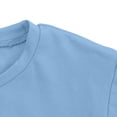 thumbnail image 7 of Juorvia Girls'clothing Sets Toddler Summer Casual Loose Fitted Crew Neck T-Shirts Slim Layering Shorts(1-2 Years,Sky Blue), 7 of 7