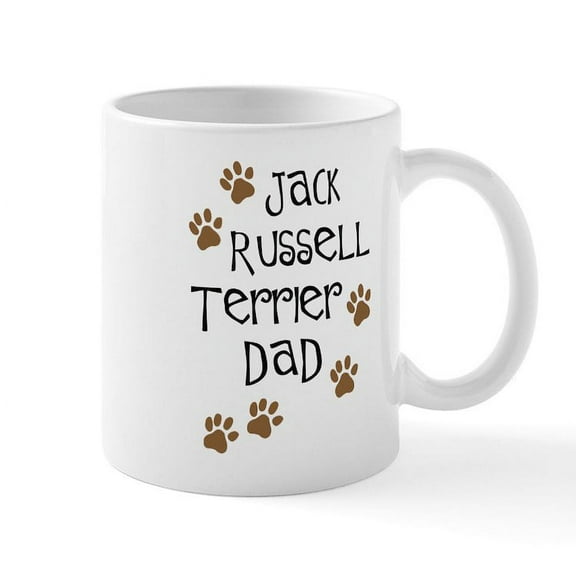 CafePress - Jack Russell Terrier Dad Mug - 11 oz Ceramic Mug - Novelty Coffee Tea Cup