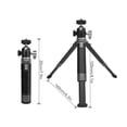 thumbnail image 4 of Camera Tripod 1/4in Screw Cold Shoe Port 360 Degree Rotation Extendable Camera Mount Tripod Stand, 4 of 8
