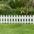thumbnail image 3 of Gardenised 6-pc 12-inch Decorative Landscape Edging Ornamental Fence for Lawn Flower Beds Pathways and Outdoor Decor Interlocking Garden Border Panels for Landscaping Design and Yard Accents, 3 of 11