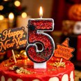 thumbnail image 7 of VAIFTILNO Halloween Themed Birthday Candles, Number Candles 0-9, Numeral Cake Topper with Spider & Web Decor for Halloween Cake Decor (More Styles), 7 of 7