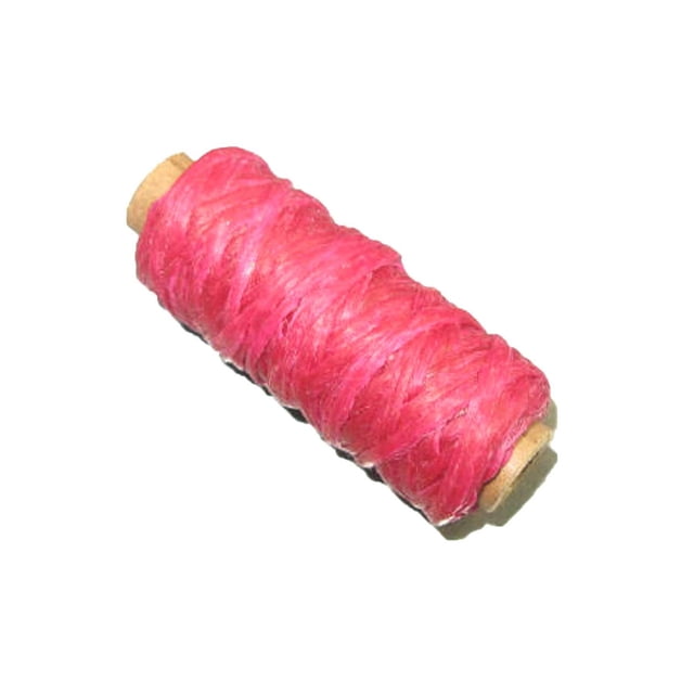 Pink Artificial Sinew Thread 20 Yard Spool for Leathercraft Hand Stitching Beadwork Dream Catchers