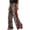 White, variant on Womens Leopard Print Wide Leg Pants Side Red Stripe Loose Fit High Waisted Track Pants with Drawstring Casual Streetwear Trousers for Fall Brown,S