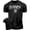 T-Shirt Silver On Black, variant on Gymish Man on Mission Workout Shirt for Men – Motivational Gym T-Shirt, Funny Lifting Tee, Athletic Gym Wear