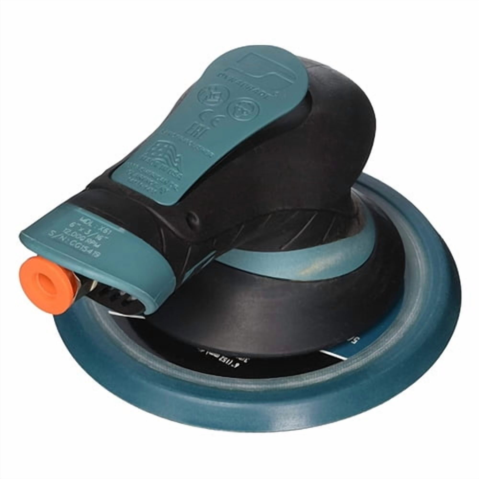 Dynabrade Air Random Orbital Sander,0.3 HP,Pad 6" X61