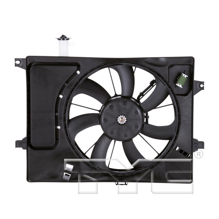 TYC 622580 Dual Radiator and Condenser Fan Assembly Fits select: 2012-2013  HYUNDAI ELANTRA, 2011 HYUNDAI ELANTRA TOURING