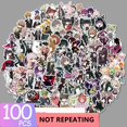 thumbnail image 1 of 100 Uds pegatinas de Anime Demon Slayer Hunter X Graffiti DIY equipaje Laptop Skateboard teléfono calcomanía juguetes Dengxun unisex, 1 of 2