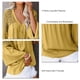 thumbnail image 5 of Blusa suelta informal, camisa informal de crochet para mujer, blusa de manga larga con encaje de crochet, camisa informal de crochet para mujer, elaborada por expertos, 5 of 6