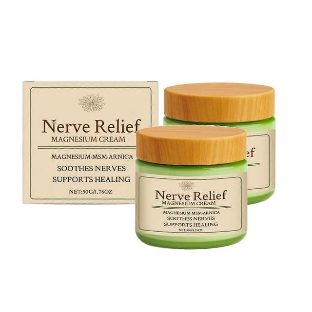 1-3X Natural Nerve-Relief-Magnesium Cream for Sleep Support, Deep Muscle Relaxation