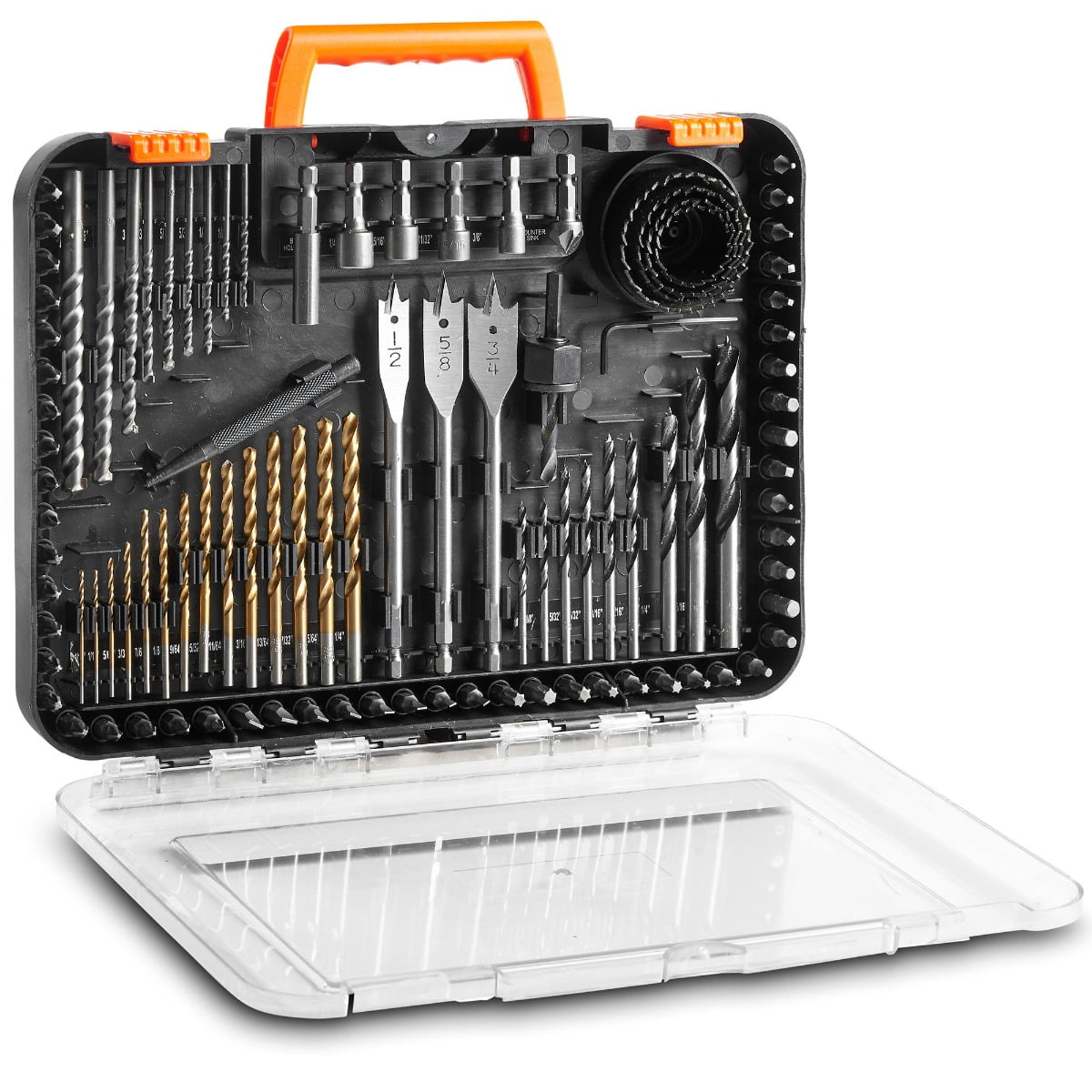 125PC Master Drill Bit Set Metal Working and Multipurpose Drill Bit Sets