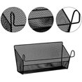 thumbnail image 5 of Panier de Rangement en Métal Multifonctionnel pour Dortoir Chevet et Bureau 36 * 18.5 * 9cm Noir 1 Pcs, 5 of 5