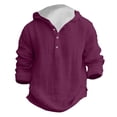 thumbnail image 3 of WOYY Boys Summer Linen Hooded Shirt Long Sleeve Beach Top Breathable Hoodie, Sizes 4-17, 3 of 3
