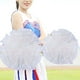 thumbnail image 4 of Pompones brillantes con mango blanco de Spirit Accessories para baile y deportes, 4 of 8