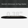 thumbnail image 2 of Encased Airtag Wallet for Men, PU Leather Card Holder Compatible with Apple Airtag (Black), 2 of 7