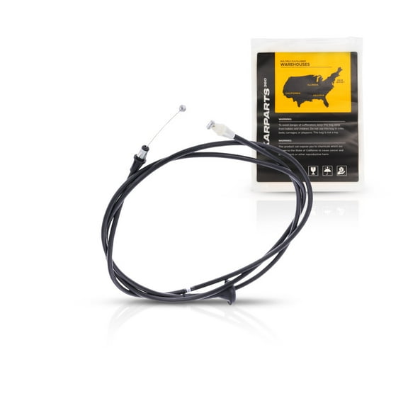 KarParts360 For Ford F-150 1997-2004 Hood Release Cable | Black | Plastic/Metal | Replacement For F65Z16916AB