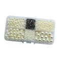 thumbnail image 3 of 600 piezas de cuentas sueltas para manualidades, brillantes, decorativas, redondas, versátiles y hechas a mano. Beige, 3 of 9