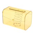 thumbnail image 1 of Abbracc Tissue Box Cover, Modern Facial Tissue Box Organizer, Paper Holder for Bathroom, Yellow, 1 of 9
