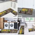 thumbnail image 6 of Kitchen Rugs and Mats Non Skid Washable Vintage Sunflower Board Kitchen Mat and Rug Set,Floor Cushion Waterproof Rug,Rubber Backed Area Rugs for Kitchen Laundry, 6 of 7