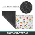 thumbnail image 6 of Pioneer Flower Floral Print Pattern Kitchen Rugs Sets Of 2, Anti Fatigue Non Slip Washable Floor Mats for Kitchen Sink Laundry, 17X30 Inch + 17X47 Inch, 6 of 6
