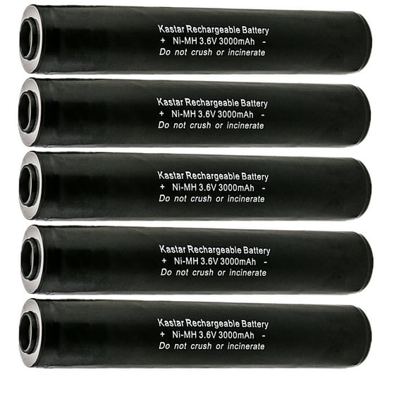 Kastar 5-Pack Ni-MH 3.6V 3000mAh Battery Replacement for Streamlight 75536, 75710, 75711, 75712, 75713, 75714, 75715, 75716, 75732, 75733, 75734, 75735, 75736, 75737, 75810, 75812, 75813, 76000, 76001