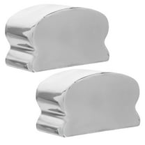 GOOHOCHY 2Pcs Stair End Caps Handrail Stairs Post End Caps Stair Handrail Metal Sealing Caps Stainless Railing End Caps