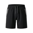 thumbnail image 3 of LILIYA Men's Athletic Running Shorts Gym Workout Lightweight Quick Dry Short Sports Basketball Tennis Drawstring Mesh Shorts with Zipper Pockets, 3 of 5